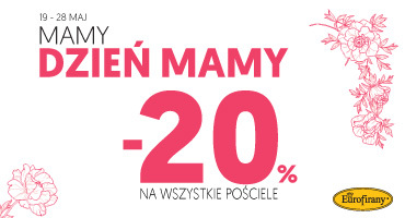 MAMY DZIEŃ MAMY. POŚĆIELE -20% ". 