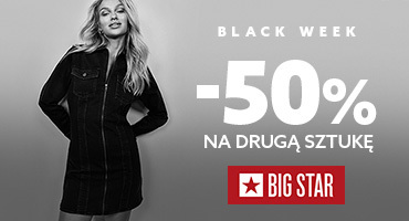 BLACK WEEK -50% na drugą sztukę 