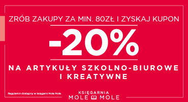 -20% na art. szkolno-biurowe i kreatywne w Mole Mole w M1 Marki!