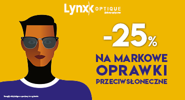 -25% na oprawy przeciwsłoneczne w Lynx Optique!