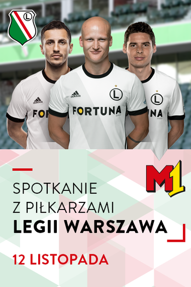Piłkarze Legii Warszawa w M1