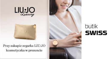 Przy zakupie zegarka Liu Jo w butiku Swiss - kosmetyczka w prezencie