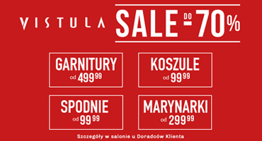 SUPER CENY w salonie VISTULA w M1 Marki! Sale do -70%