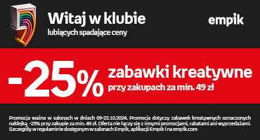 -25% na zabawki kreatywne 